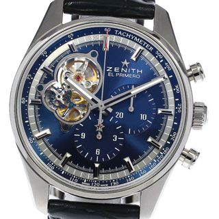 ゼニス(ZENITH)のゼニス ZENITH 03.20416.4061 エルプリメロ クロノマスター オープン 1969 自動巻き メンズ 良品 箱付き_807574(腕時計(アナログ))