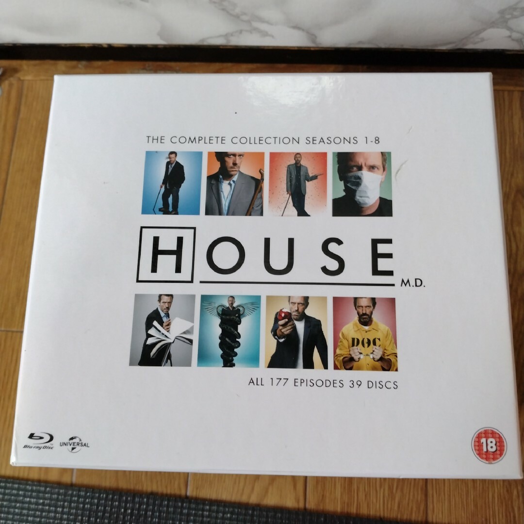 UNIVERSAL ENTERTAINMENT(ユニバーサルエンターテインメント)のDr.HOUSE　Blu-rayBOX エンタメ/ホビーのDVD/ブルーレイ(TVドラマ)の商品写真