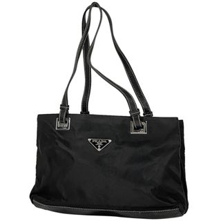 プラダ(PRADA)のプラダ ロゴ プレート ハンドバッグ レディース 【中古】(ハンドバッグ)