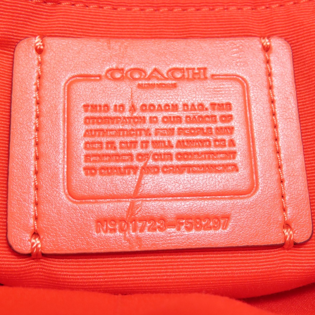 COACH(コーチ)のCOACH F58297 ロングショルダー シグネチャー ショルダーバッグ PVC レザー レディース レディースのバッグ(ショルダーバッグ)の商品写真