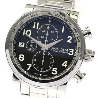 グラハム(GRAHAM)のグラハム GRAHAM 2BLES.B35A.A23 シルバーストーン ヴィンテージ クロノグラフ 自動巻き メンズ 良品 _806480(腕時計(アナログ))