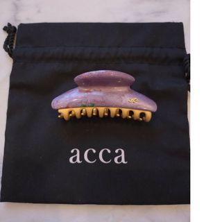 acca - アッカ　ヘアクリップ　パープル柄