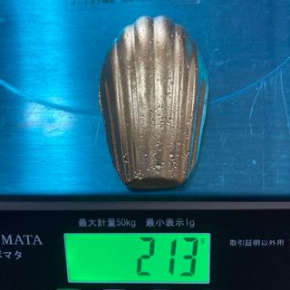 真鍮インゴット　マフィン型　ペーパーウエイト　文鎮　飾り　送料無料(金属工芸)