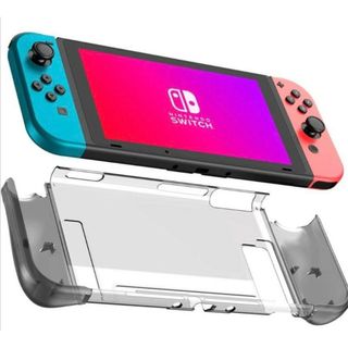 保護ケース　Nintendo Switch対応　ドッキング可能TPU半透明(その他)