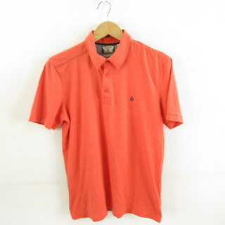 ボルコム(volcom)のボルコム VOLCOM ポロシャツ カットソー 半袖 ワンポイント オレンジ S(ポロシャツ)