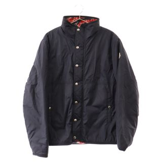 モンクレール(MONCLER)のMONCLER モンクレール 21AW ZIP UP CARDIGAN リバーシブル 総柄ボア ジップアップ ジャケット レッド/ネイビー H10918G00034(フライトジャケット)