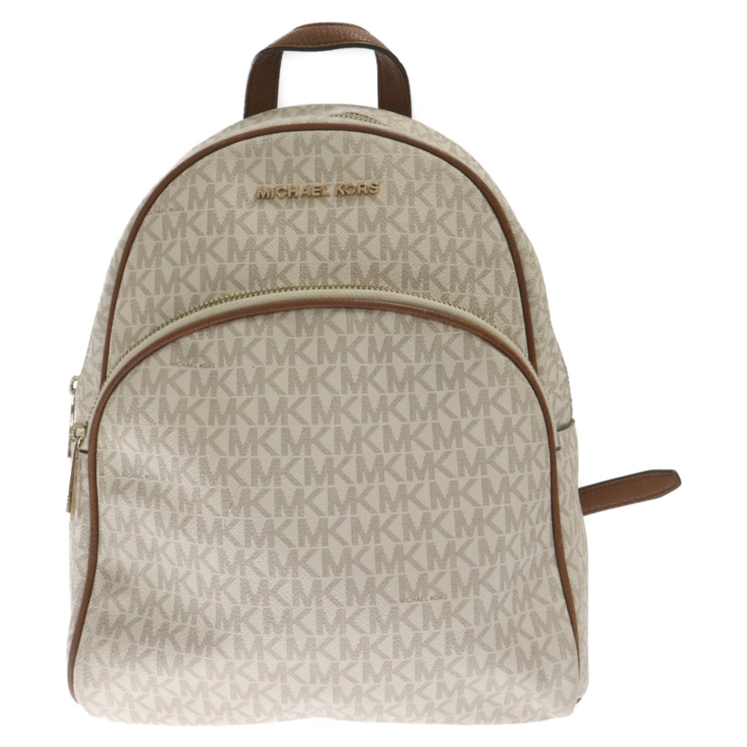 Michael Kors(マイケルコース)のMICHAEL KORS マイケルコース ABBEY LG BACKPACK モノグラムバックパック リュック ホワイト レディースのバッグ(リュック/バックパック)の商品写真