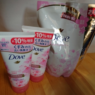 Dove（Unilever） - Dove(ダヴ)限定品 サクラ 洗顔料・ボディウォッシュ