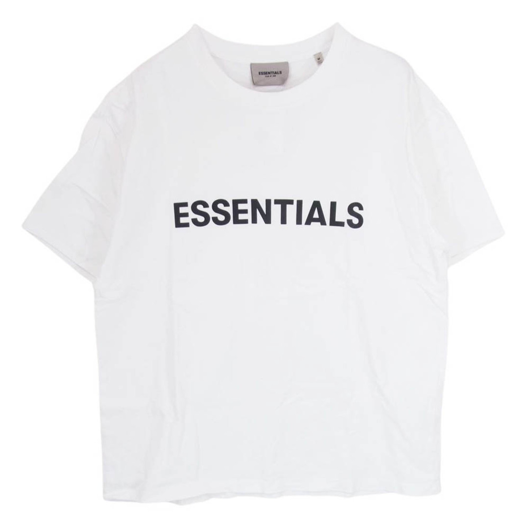 FEAR OF GOD(フィアオブゴッド)のFEAR OF GOD フィアオブゴッド ESSENTIALS エッセンシャルズ ラバーロゴ ラバーパッチ 半袖 Tシャツ ホワイト系 M【中古】 メンズのトップス(シャツ)の商品写真