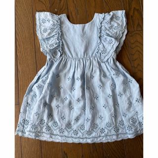 ザラキッズ(ZARA KIDS)のZARAkids　デニムワンピース　90 100(ワンピース)