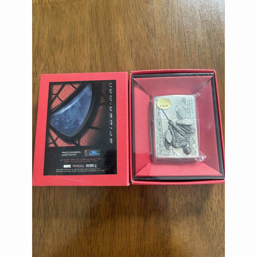 ZIPPO(ジッポー)の新品　ZIPPO ジッポー　スパイダーマン　2002年　ハングスパイダー メンズのファッション小物(タバコグッズ)の商品写真