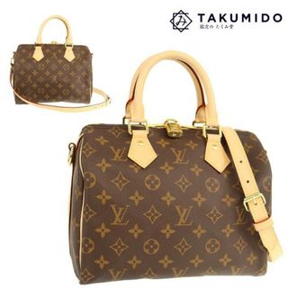 LOUIS VUITTON - ルイヴィトン ボストンバッグ スピーディ バンドリエール 25 中古 M41113 モノグラムライン ブラウン レザー LOUIS VUITTON 【中古】 | 手提げカバン 旅行 バック 2WAY ショルダーバッグ ハンドバッグ 茶 鞄 LV ルイビトン トラベルバッグ ブランド 美品 SAランク