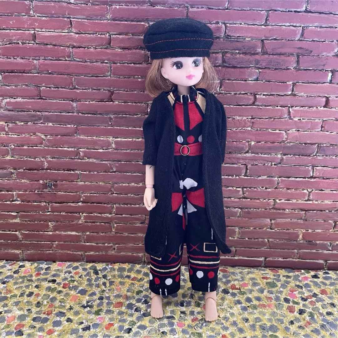 リカちゃん(リカチャン)のL2405 リカちゃん ハンドメイド　服　アフリカ オールインワン　② エンタメ/ホビーのエンタメ その他(その他)の商品写真