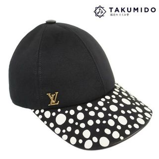 ルイヴィトン帽子 LV×YK キャップ インフィニティドット M7069M 中古 モノグラム ブラック キャンバス LOUIS VUITTON 【中古】 | 草間彌生コラボ 水玉 レディース カジュアル ファッション ブランド小物 黒 白 ランクSA