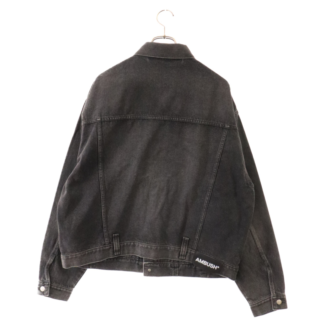 AMBUSH(アンブッシュ)のAMBUSH アンブッシュ DENIM RIDERS JAKET デニムライダースジャケット BMYE016S23DEN001200 ブラック メンズのジャケット/アウター(Gジャン/デニムジャケット)の商品写真