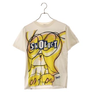 ヒステリックグラマー(HYSTERIC GLAMOUR)のHYSTERIC GLAMOUR ヒステリックグラマー ×SKOLOCT グラフィックプリント 半袖 カットソー Tシャツ ホワイト 02173CT22200(Tシャツ/カットソー(半袖/袖なし))