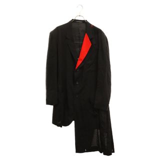 Yohji Yamamoto POUR HOMME ヨウジヤマモト プールオム 22SS LOOK8 左二重 レイヤード ロングジャケット HG-J28-809