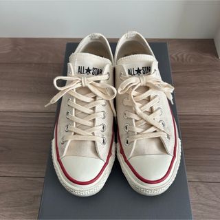 コンバース(CONVERSE)の美品コンバース　日本製　オールスター J　生成り　23.5cm  ローカット(スニーカー)