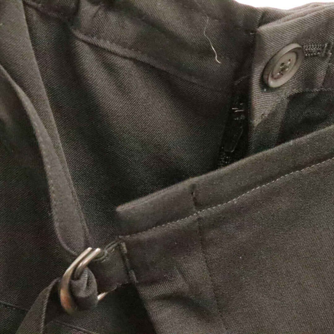 Yohji Yamamoto(ヨウジヤマモト)のYohji Yamamoto POUR HOMME ヨウジヤマモト プールオム 20SS シワ ウールギャバ ラップ パンツ ブラック HN-P07-100 メンズのパンツ(その他)の商品写真