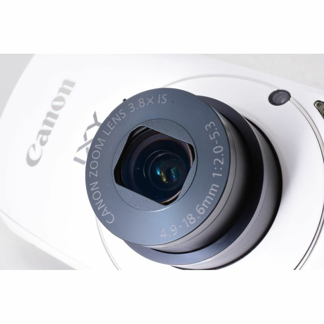 Canon(キヤノン)の【❄夜景や室内撮影に❄】Canon IXY 30 S ホワイト/白 ブレに強い スマホ/家電/カメラのカメラ(コンパクトデジタルカメラ)の商品写真