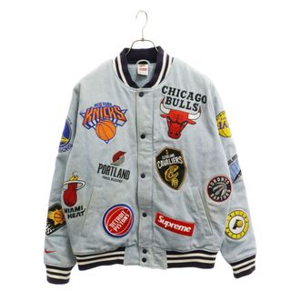 シュプリーム(Supreme)のSUPREME シュプリーム 18SS NBA Teams Warm-Up Jacket×ナイキ NBAチームウォームアップジャケット ブルー AO3632-440(フライトジャケット)