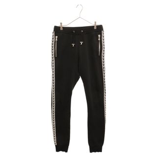 バルマン(BALMAIN)のBALMAIN バルマン 20SS サイドラインプリント ドローコード付き スウェットパンツ ブラック 55541250(その他)