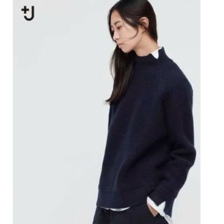 ユニクロ(UNIQLO)のUNIQLO+J プレミアムラムケーブルハイネックセーター Ｍサイズ(ニット/セーター)