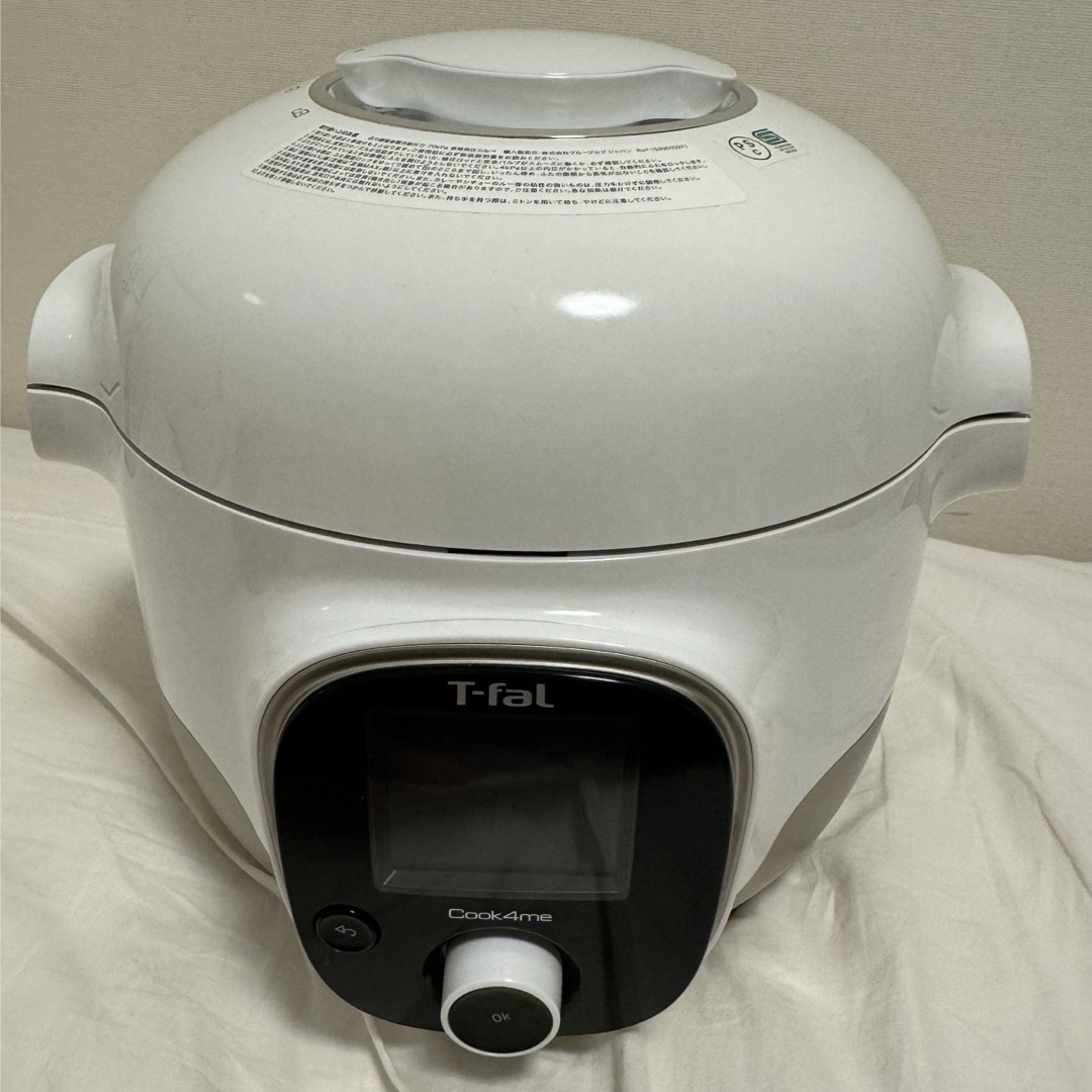 T-fal(ティファール)のT-FAL 電気圧力鍋 クックフォーミー ホワイト3L CY8701JP スマホ/家電/カメラの調理家電(その他)の商品写真