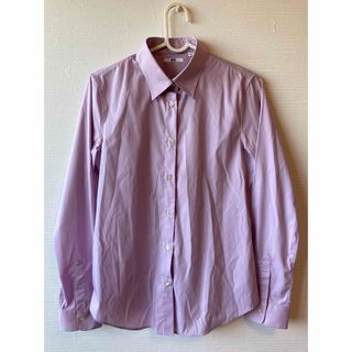 ユニクロ(UNIQLO)のレディースシャツ　薄紫M(シャツ/ブラウス(長袖/七分))