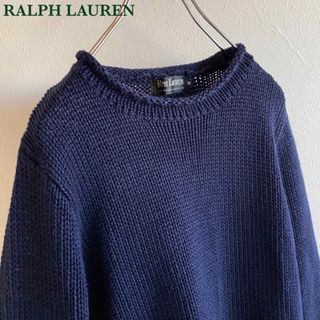 ラルフローレン(Ralph Lauren)のラルフローレン コレクションクラシックス ブラックレーベル コットン ニット 紺(ニット/セーター)