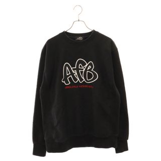 ABSOLUTELY FUCKING BITCH アブソリュートリファッキンビッチ Logo Embroidery Crewneck Sweat ロゴ刺繍 クルーネックスウェットトレーナー ブラック(スウェット)