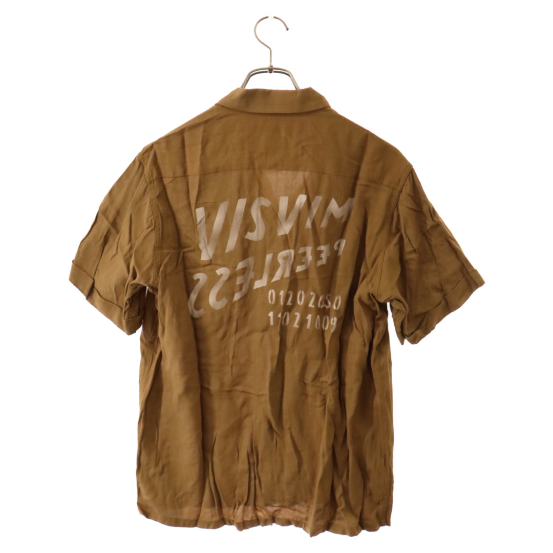 VISVIM(ヴィスヴィム)のVISVIM ヴィスヴィム 21SS IRVING SHIRT S/S LT アーヴィング レーヨン半袖シャツ ブラウン 0120205011021 メンズのトップス(シャツ)の商品写真