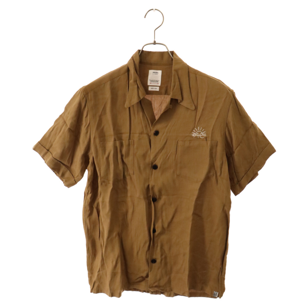 VISVIM(ヴィスヴィム)のVISVIM ヴィスヴィム 21SS IRVING SHIRT S/S LT アーヴィング レーヨン半袖シャツ ブラウン 0120205011021 メンズのトップス(シャツ)の商品写真