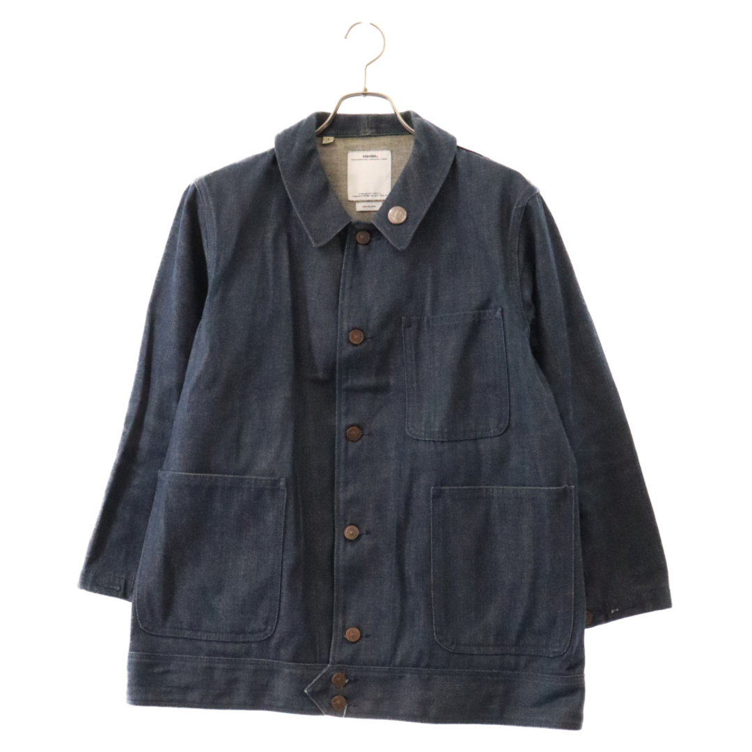 VISVIM(ヴィスヴィム)のVISVIM ヴィスヴィム 17SS BENNY COVERALL ベニーカバーオール デニムジャケット インディゴ 0117105006005 メンズのジャケット/アウター(Gジャン/デニムジャケット)の商品写真