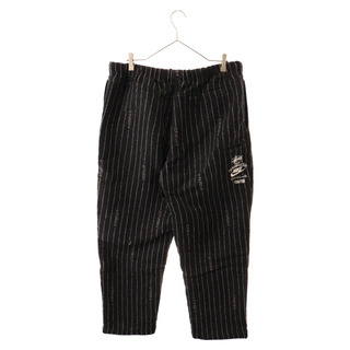 NIKE ナイキ ×STUSSY Stripe Wool Pant ステューシー ストライプウールパンツ ブラック DR4021-010