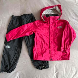 ザノースフェイス(THE NORTH FACE)のレインウエア上下　セットアップ　110センチ(ジャケット/上着)