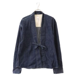 ヴィスヴィム(VISVIM)のVISVIM ヴィスヴィム 12SS LHAMO SHIRT ONE WASH 着物 羽織 長袖 ジャケット シャツ インディゴ 0112105007010(フライトジャケット)