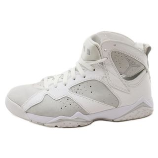 ナイキ(NIKE)のNIKE ナイキ AIR JORDAN 7 RETRO エア ジョーダン7 レトロ ハイカットスニーカー ホワイト/メタリックシルバーUS9/27cm 304775-120(スニーカー)