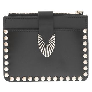 トーガ(TOGA)のTOGA トーガ LEATHER WALLET STUDS TZ31-AG941 レザーウォレット スタッズ ブラック コンパクト財布(折り財布)