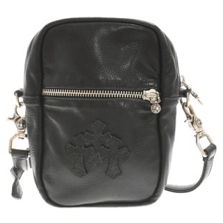 CHROME HEARTS クロムハーツ TAKA MINI LTHR タカミニ セメタリークロスパッチ レザーショルダーバッグ ブラック