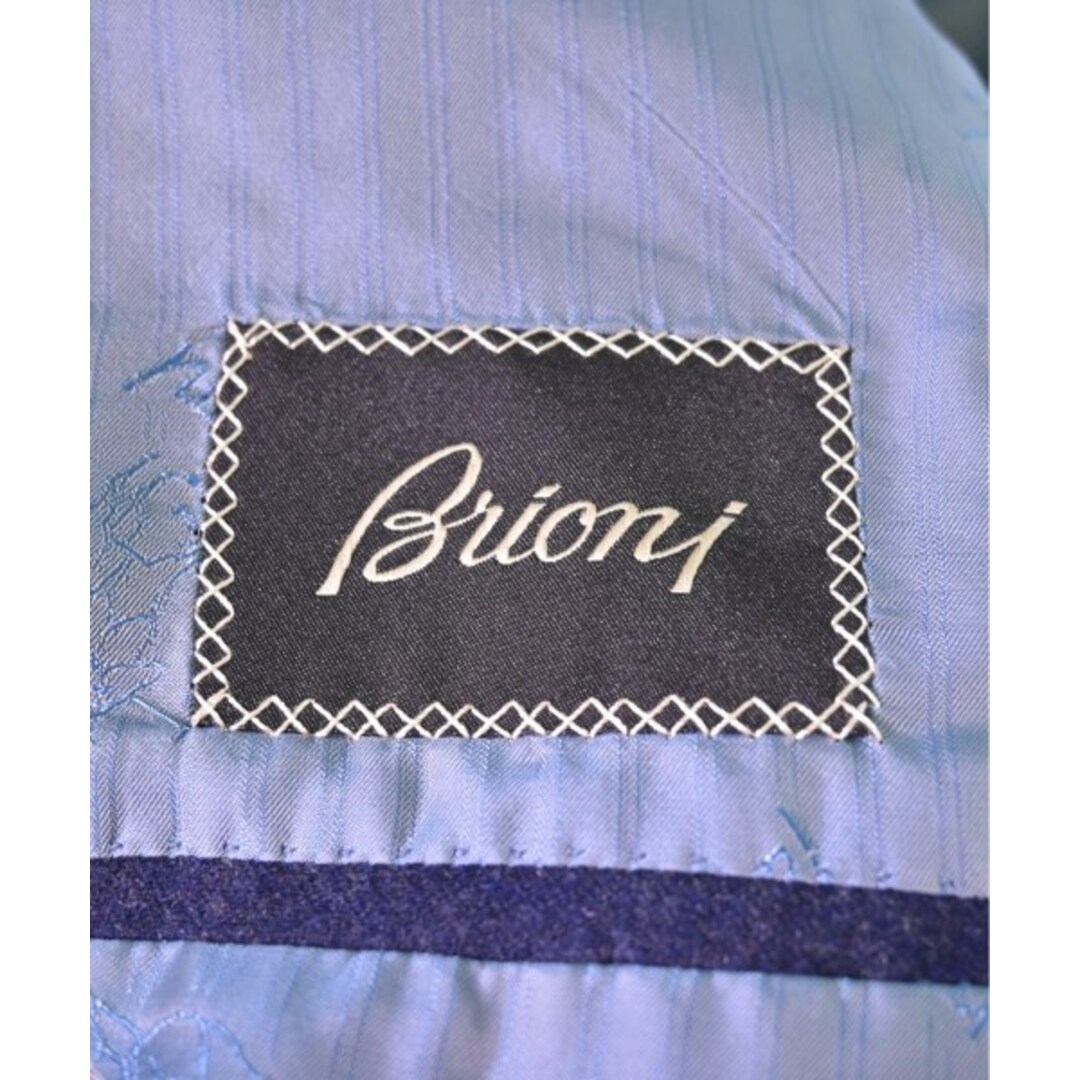 Brioni(ブリオーニ)のBrioni ブリオーニ テーラードジャケット 48(L位) 紺(ストライプ) 【古着】【中古】 メンズのジャケット/アウター(テーラードジャケット)の商品写真