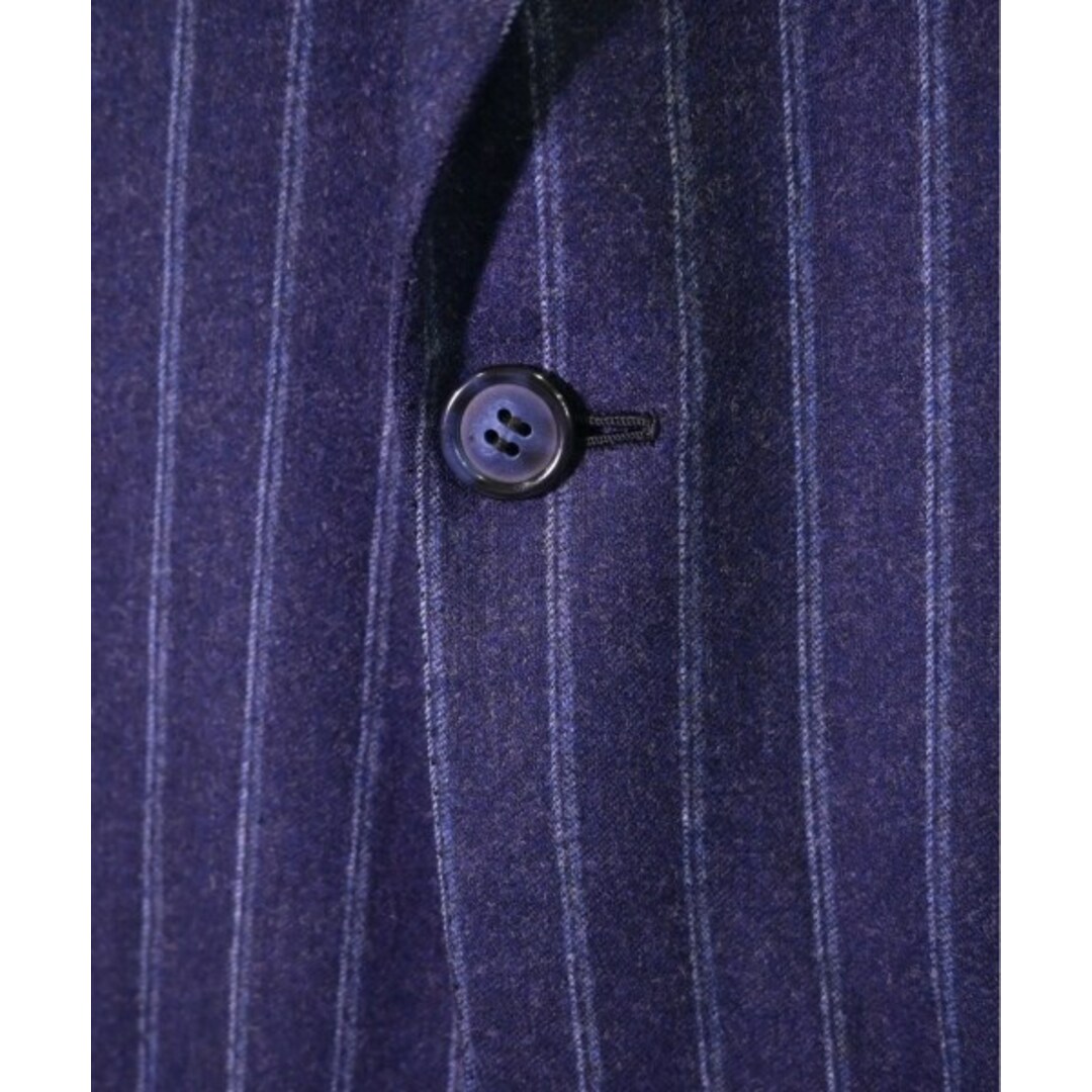 Brioni(ブリオーニ)のBrioni ブリオーニ テーラードジャケット 48(L位) 紺(ストライプ) 【古着】【中古】 メンズのジャケット/アウター(テーラードジャケット)の商品写真