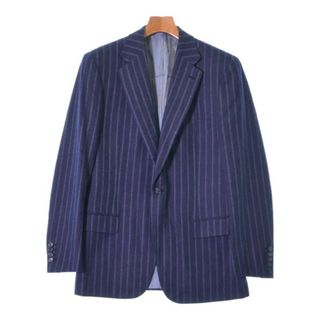 ブリオーニ(Brioni)のBrioni ブリオーニ テーラードジャケット 48(L位) 紺(ストライプ) 【古着】【中古】(テーラードジャケット)