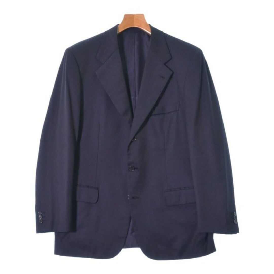 Brioni(ブリオーニ)のBrioni ブリオーニ テーラードジャケット 50(XL位) 紺 【古着】【中古】 メンズのジャケット/アウター(テーラードジャケット)の商品写真