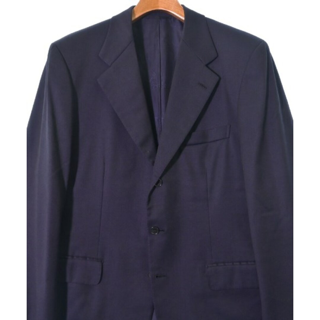 Brioni(ブリオーニ)のBrioni ブリオーニ テーラードジャケット 50(XL位) 紺 【古着】【中古】 メンズのジャケット/アウター(テーラードジャケット)の商品写真