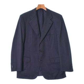 ブリオーニ(Brioni)のBrioni ブリオーニ テーラードジャケット 50(XL位) 紺 【古着】【中古】(テーラードジャケット)