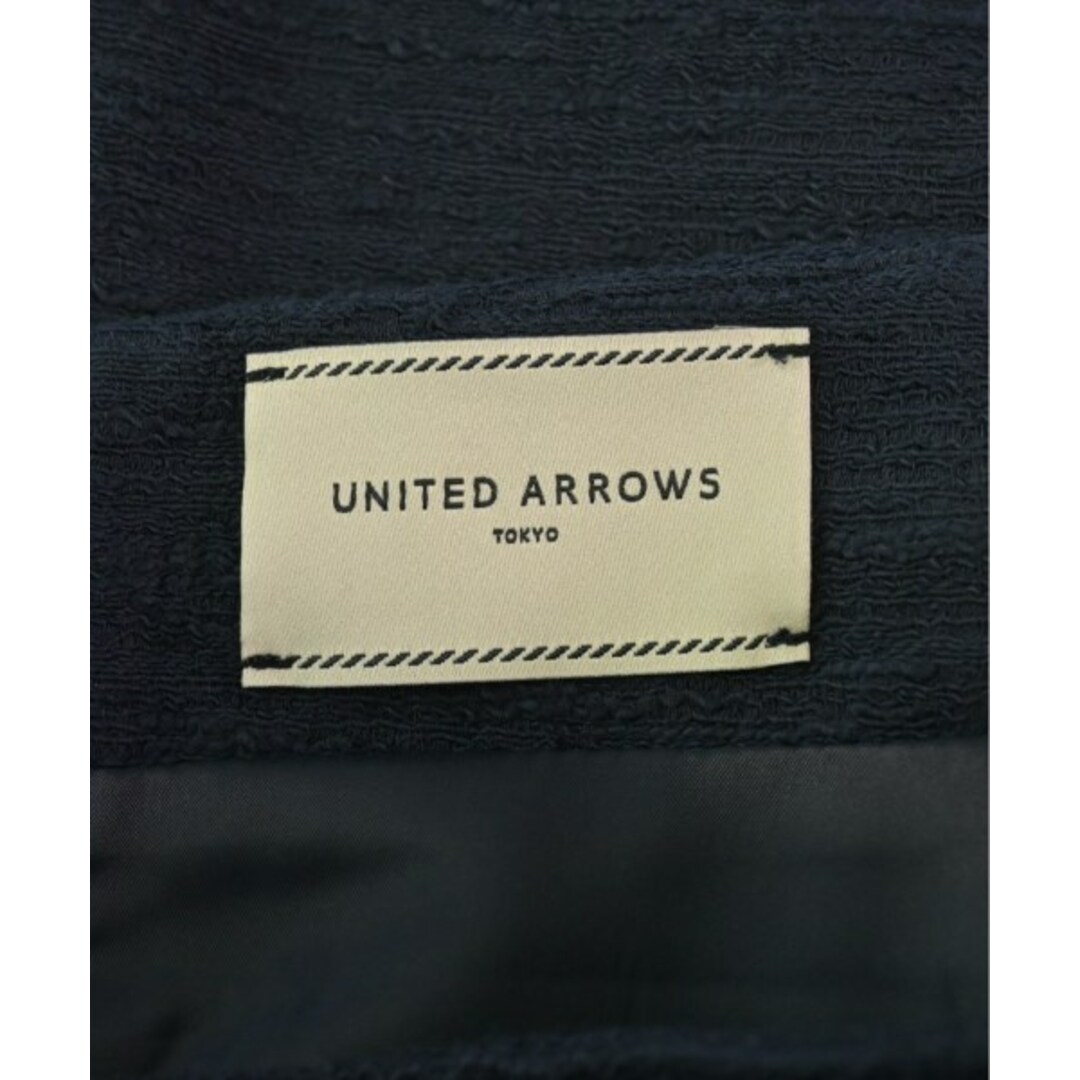 UNITED ARROWS(ユナイテッドアローズ)のUNITED ARROWS ひざ丈スカート 38(M位) 紺 【古着】【中古】 レディースのスカート(ひざ丈スカート)の商品写真