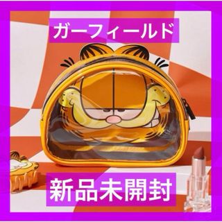 ガーフィールド  Garfield 化粧ポーチ　大容量ポーチ　カートゥーン　猫(ポーチ)