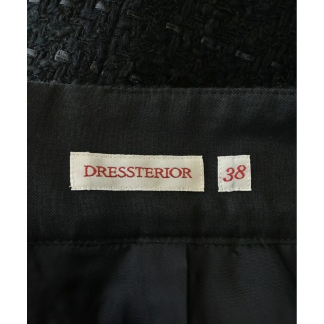 DRESSTERIOR(ドレステリア)のDRESSTERIOR ドレステリア ひざ丈スカート 38(M位) 黒 【古着】【中古】 レディースのスカート(ひざ丈スカート)の商品写真