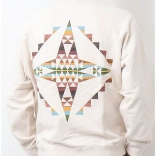 ペンドルトン(PENDLETON)のペンドルトンBack Print Crew Sweat ベージュ L スウェット(スウェット)